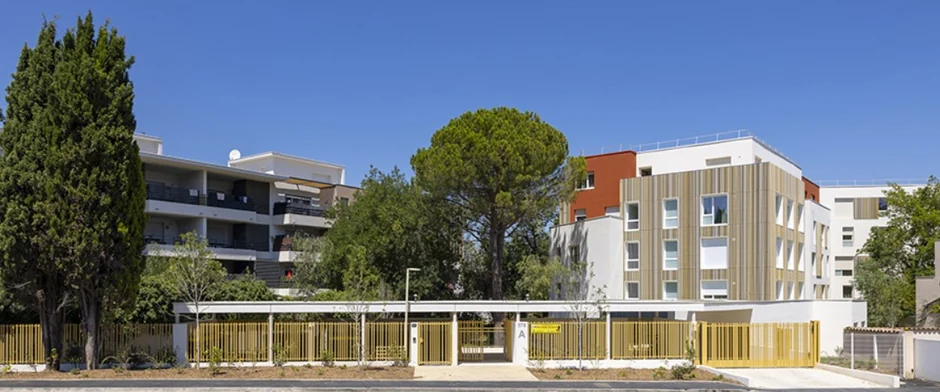 Résidence étudiante Maryse Bastié exploitée par Logifac (OHLE) à Montpellier