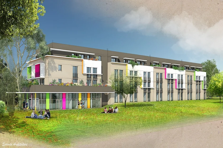 Résidence étudiante Campus Rimbaud exploitée par Les Belles Annees à Montpellier