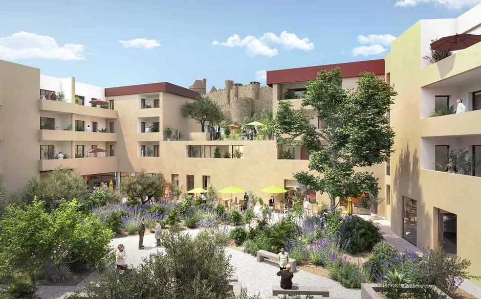 Résidence Seniors Revente Carmina exploitée par Domitys à Carcassonne