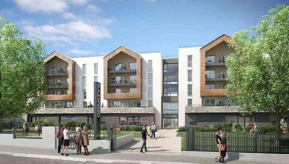 Résidence Seniors Les Cristaux exploité par Domitys à Le Creusot